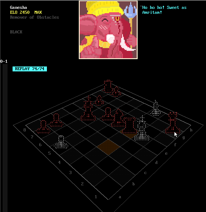 ChessOS running in QEMU